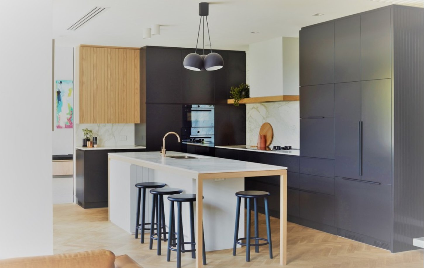 Scratch-Resistant Luxury PVC Membrane Glazed Grey Chocolate Kitchen Cabinetry MDF Kitchen Cabinet