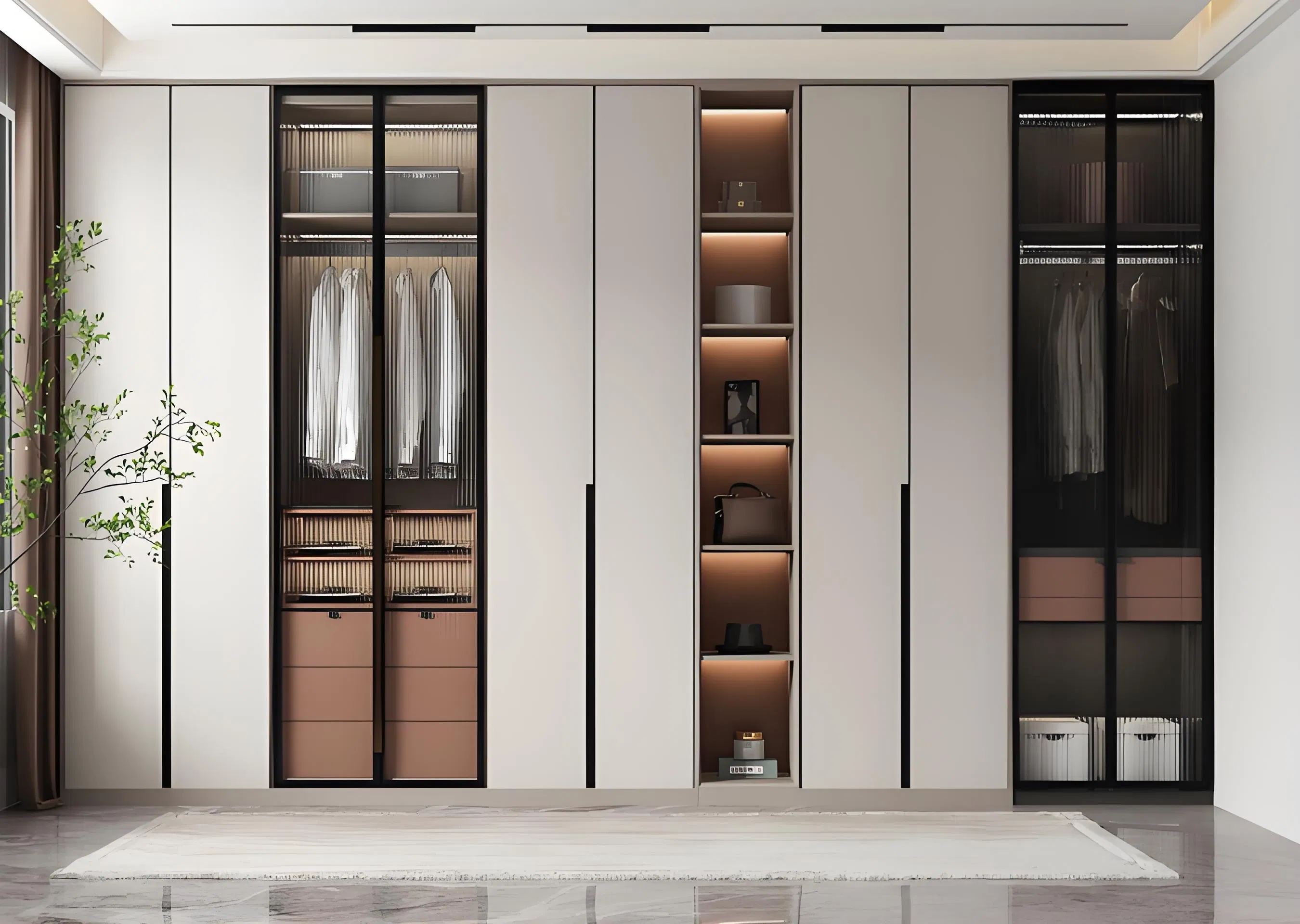 Closet Organizers Sliding Glass Door Wardrobe Systems for Bedrooms Closets