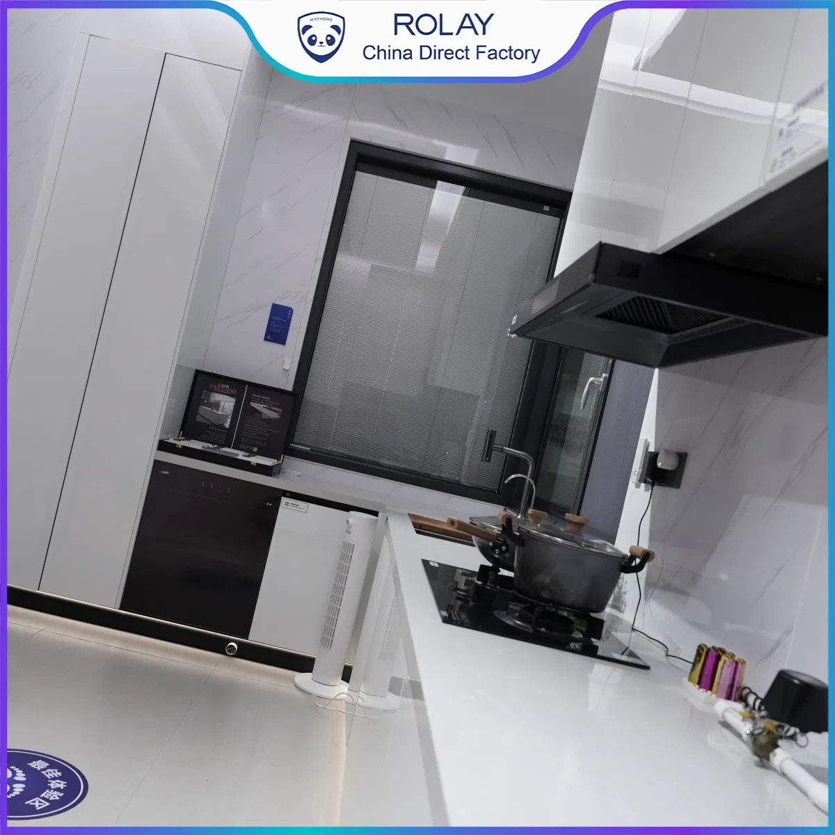 Prolonged Use Stability Hygienic Surface Treatment Modular Kitchen Cabinet System