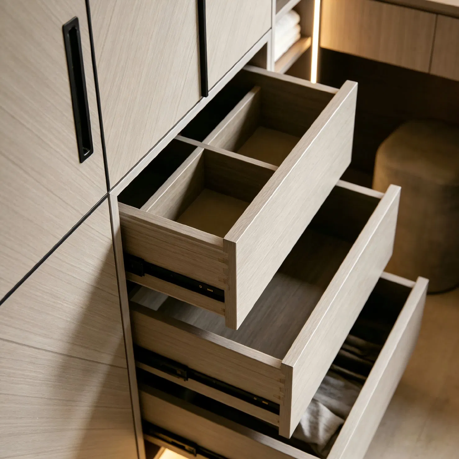 Modern Luxury Walk-in Closet System Designed for Designer Homes