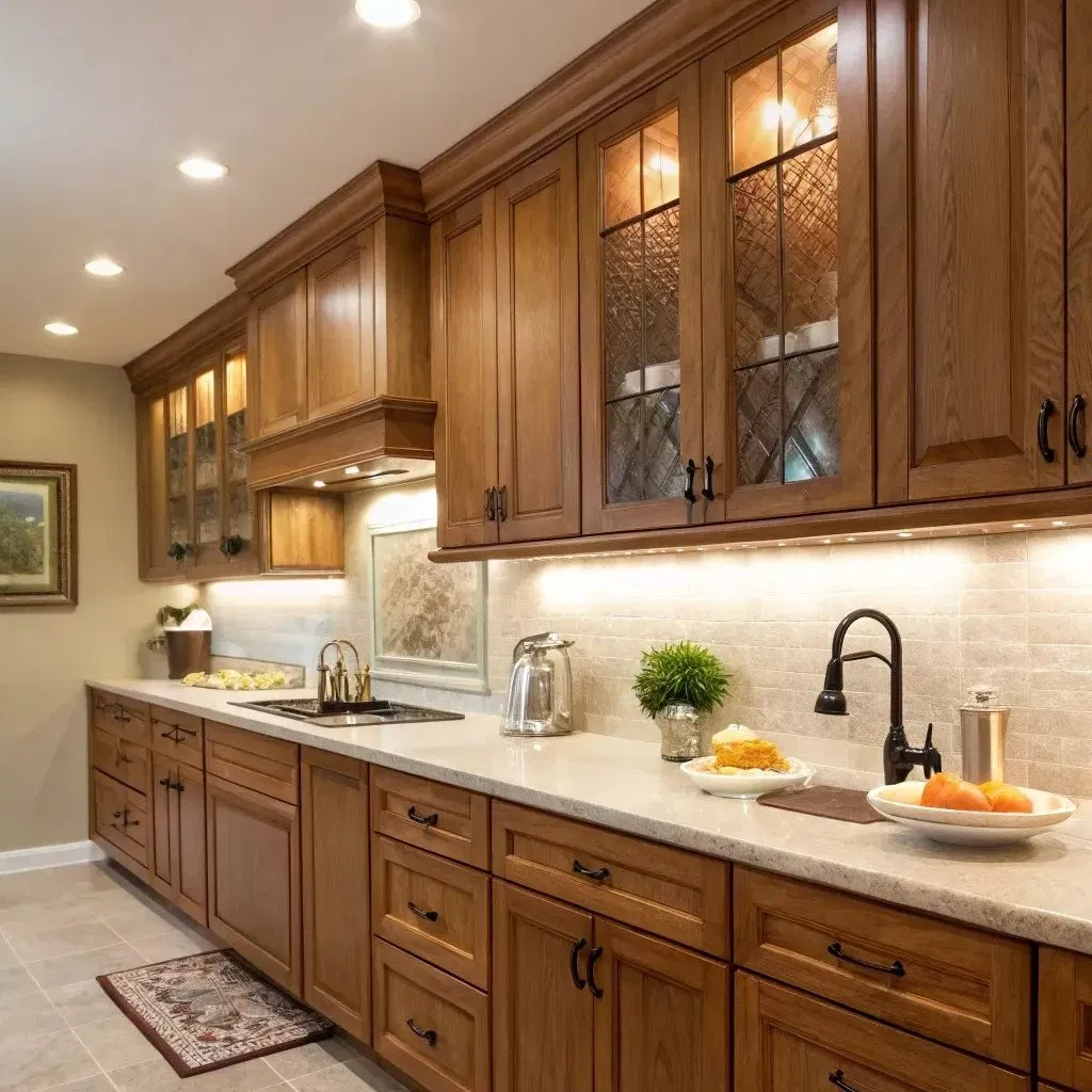 High-End Custom Kitchen Cabinets Solid Wood with Matte Painting Finish