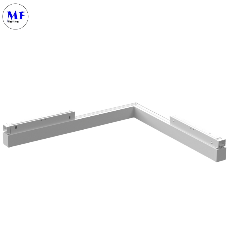 Factory Price LED Magnetic Track Lighting System Folding Floodlight Bedroom Kitchen 48V Dimmable Magnetic L-Shaped Linear Light for Living Room