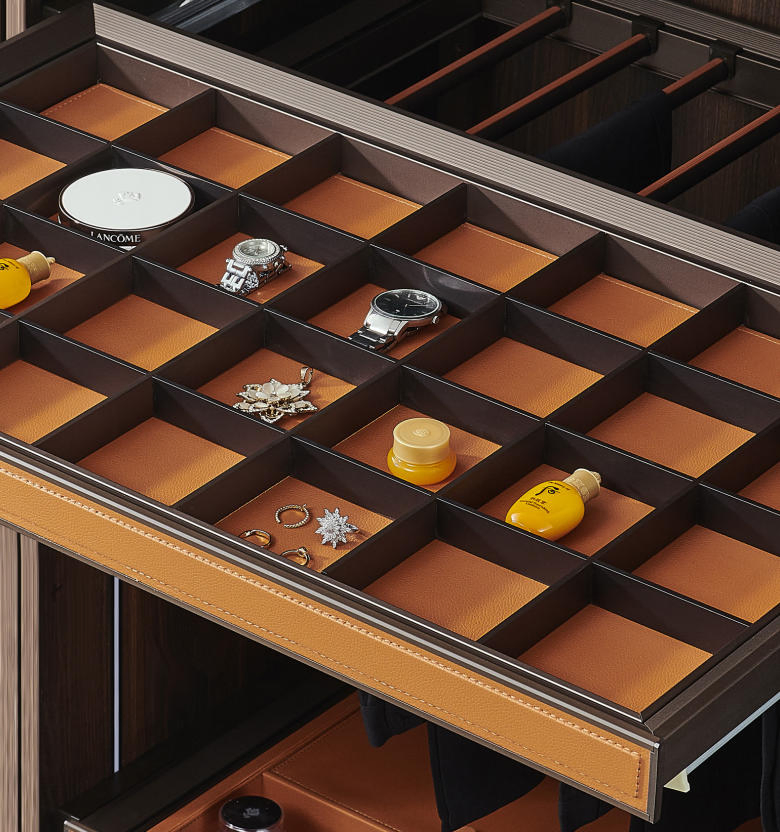 Wardrobe Jewelry Storage Drawer Organizer System