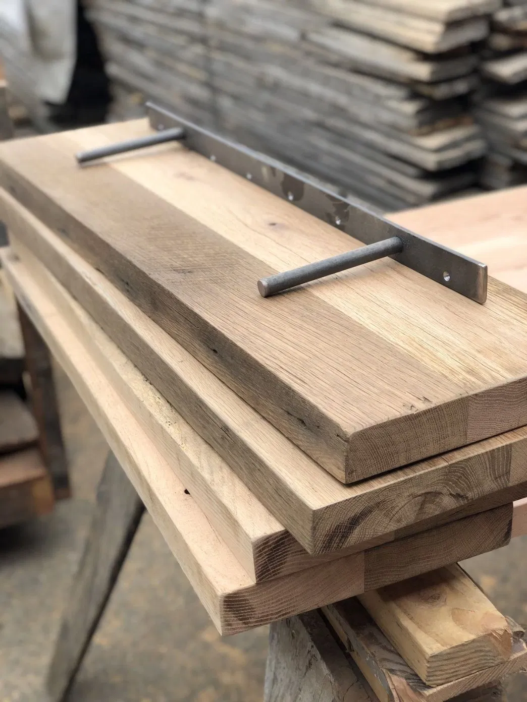 Custom Floating Shelf Kit-Natural Wood Wall Mount Shelf System