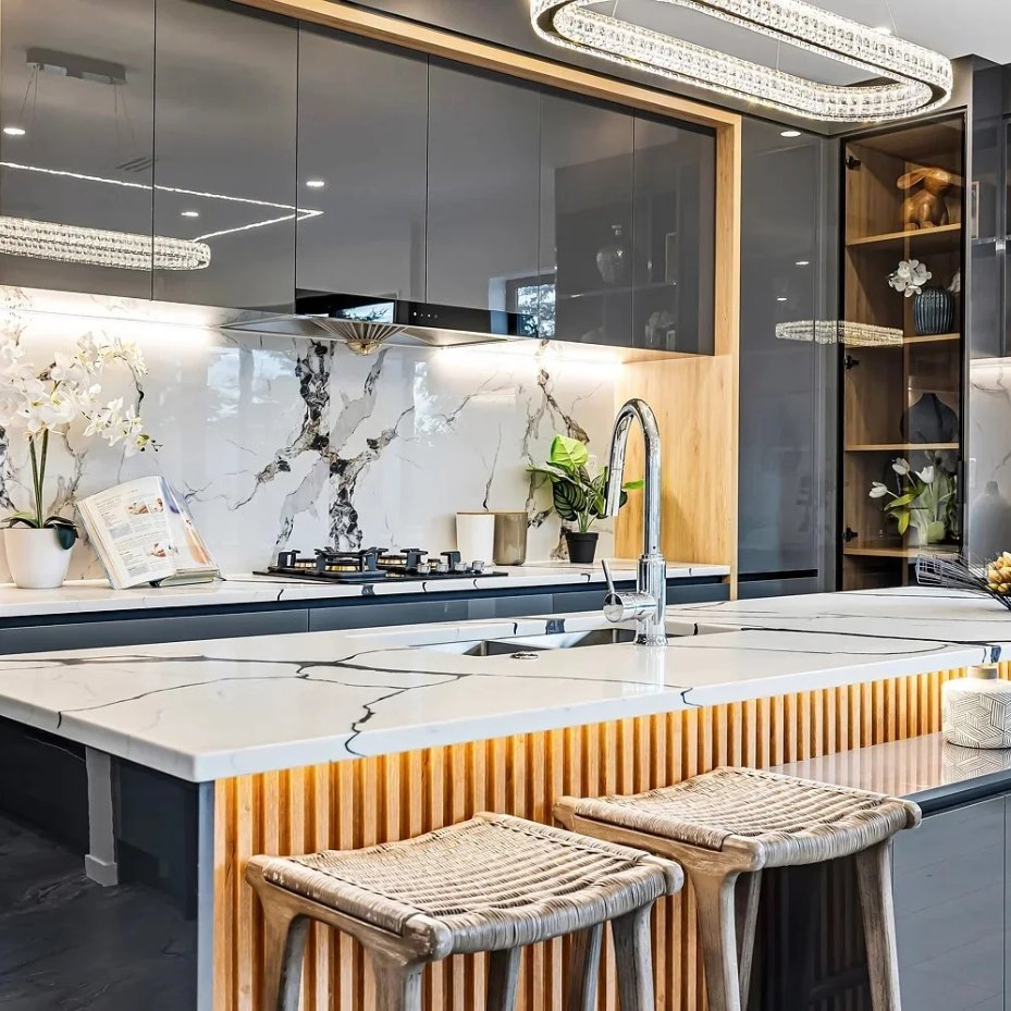 Kitchen Cabinets High Gloss Modern Style Kitchen Cabinet Designs Solid Wood Mueble Para Cocina House Design