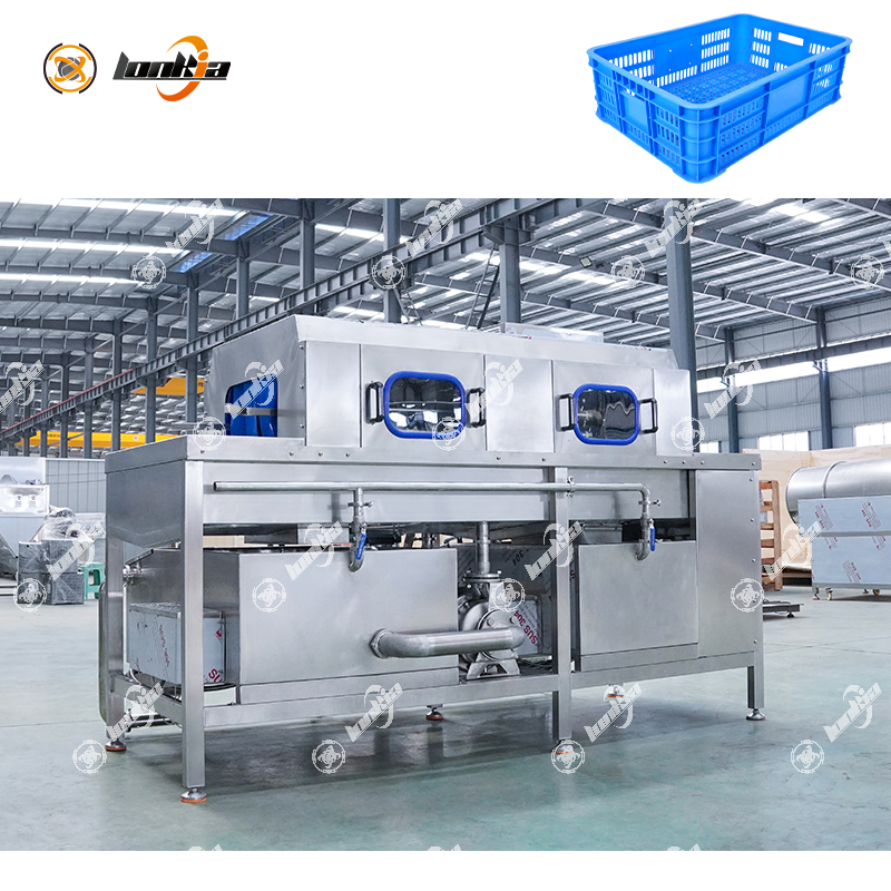 Plastic Vegetable Basket Crate Washer Pallet Washer Logistics Tray Cleaner Container Tote Box Washing Machine