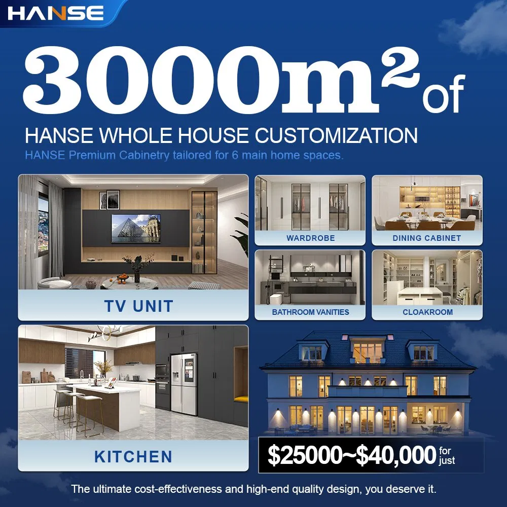 Modern Minimalistic Style Designs Small Complete Custom Home Furniture L Shaped Melamine Unit Cabinets Kitchen with Sink