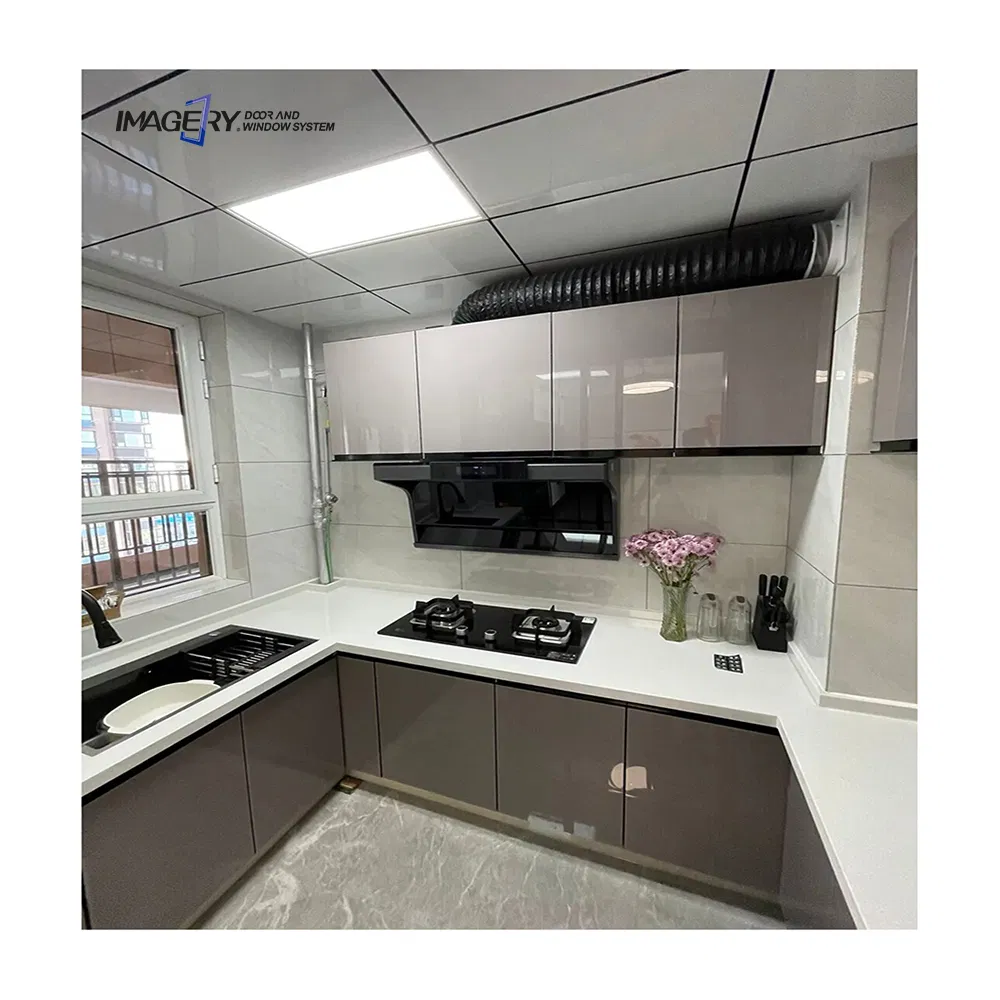 Modern Design Waterproof Aluminium Frame Kitchen Cabinet for Home