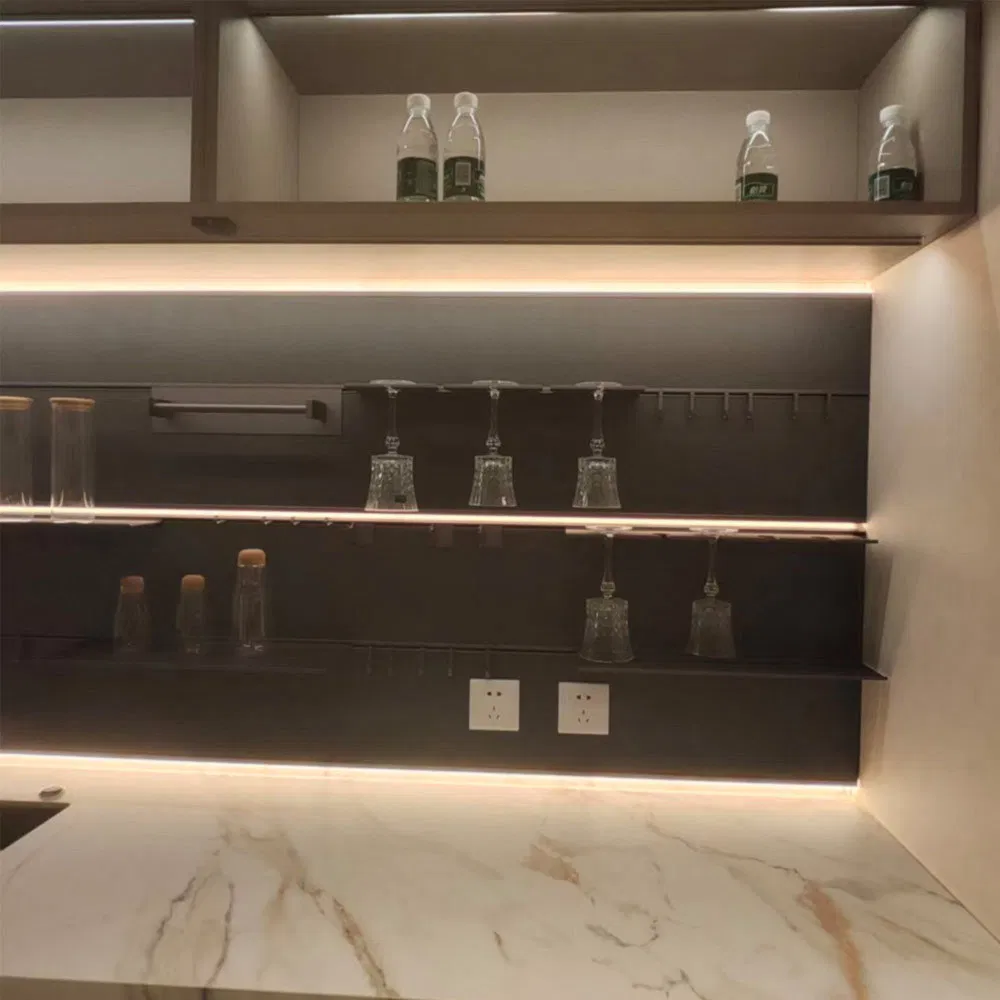 Moveable Modular Aluminum-Alloy Track Wall Shelving System for Terrace