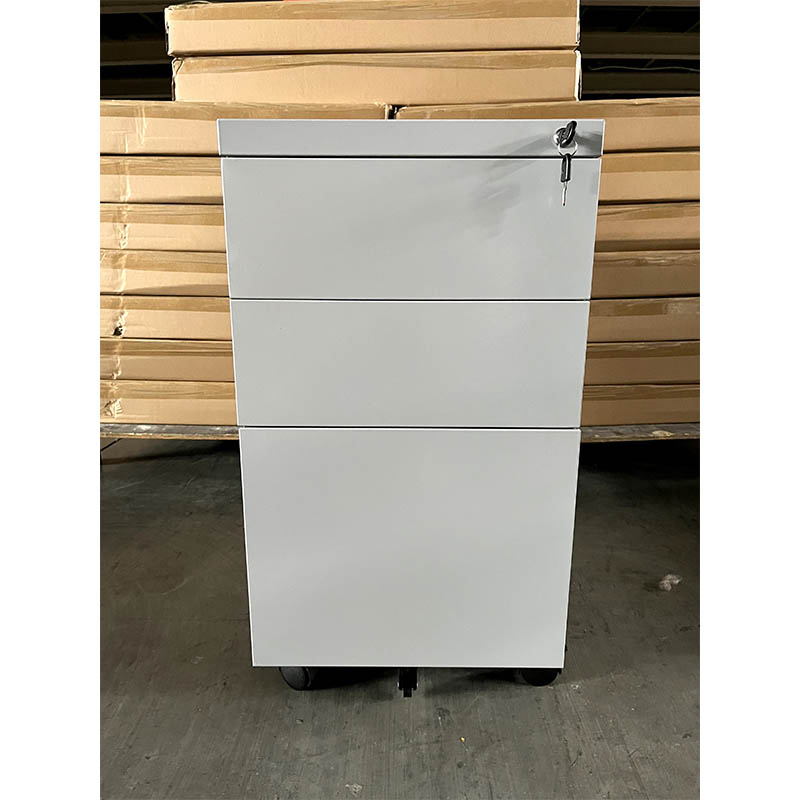 3 Drawers Cabinet Kd Structure Steel Mobile Pedestal Office Furniture Steel Storage Cabinet