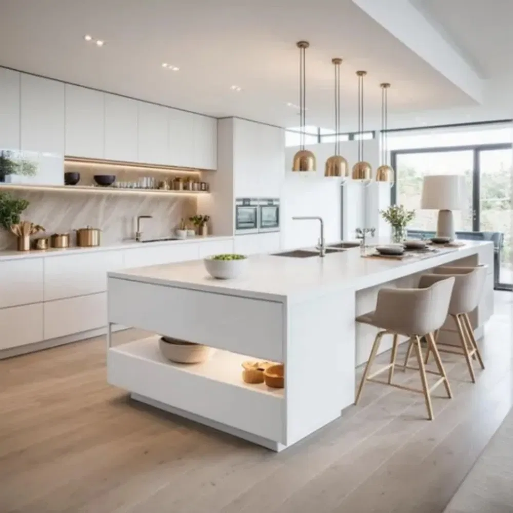 Compact RV Kitchen Cabinet with Aluminum Frame and Fittings