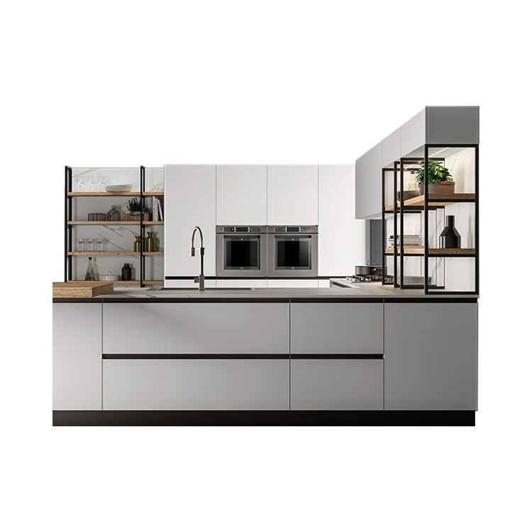 Solid Wood Shaker Style Pull-out Pantry Home Furniture Kitchen Cabinets Units