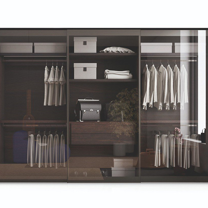 China Wholesale Modern Hinged Door White Closet Living Room Furniture Wooden Home Cloth Flat Packing Wardrobe Design