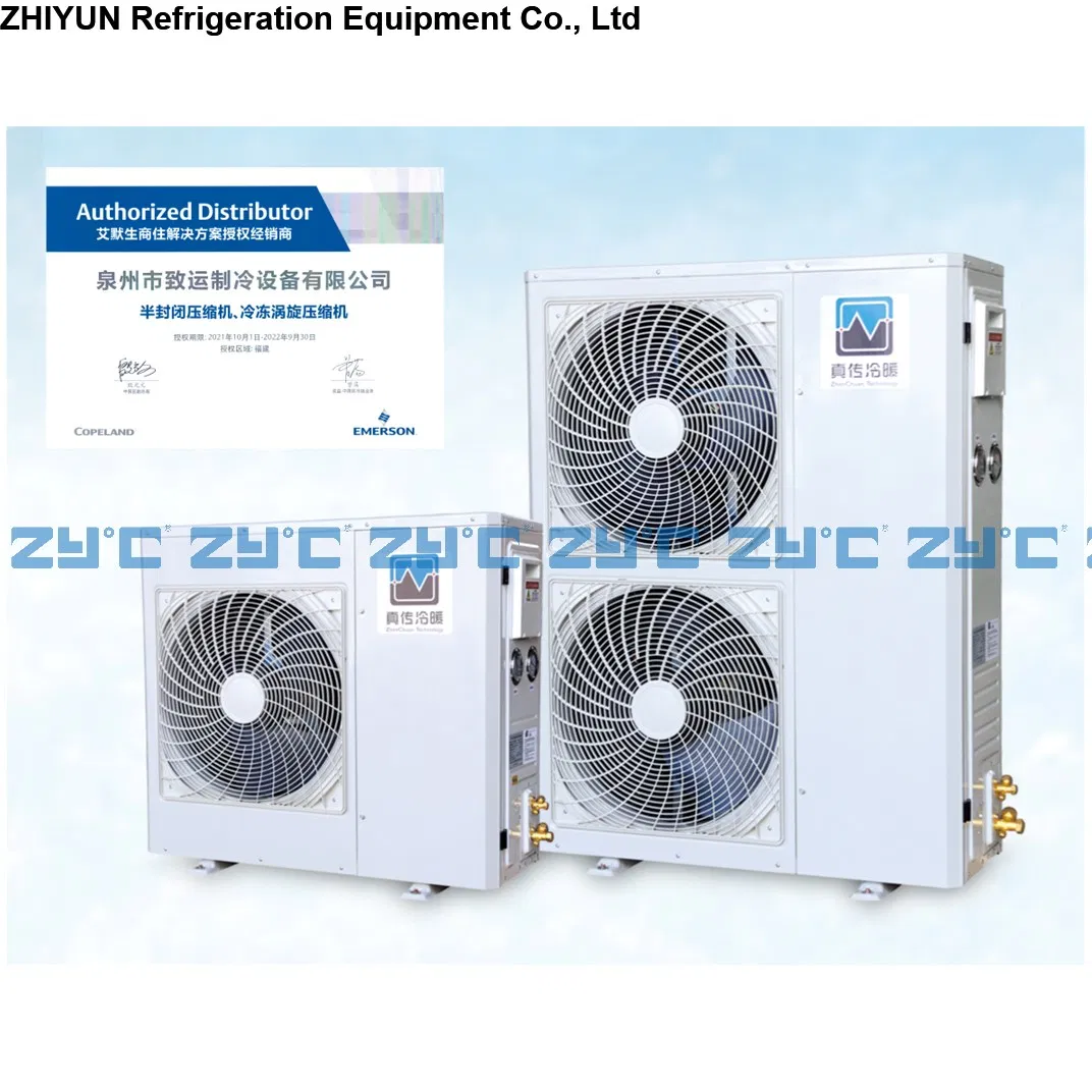 Wall-Mounted Fruit Vegetabe Meat Seafood Medicine Frozen Food Air Cooling Refrigeration Compressor Condensing Unit for Cold Storage Room