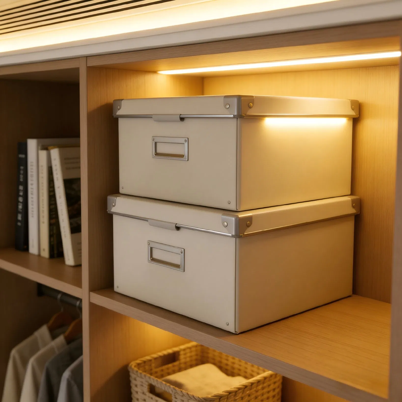 Versatile Modular Wardrobe System with Drawers and Shelves