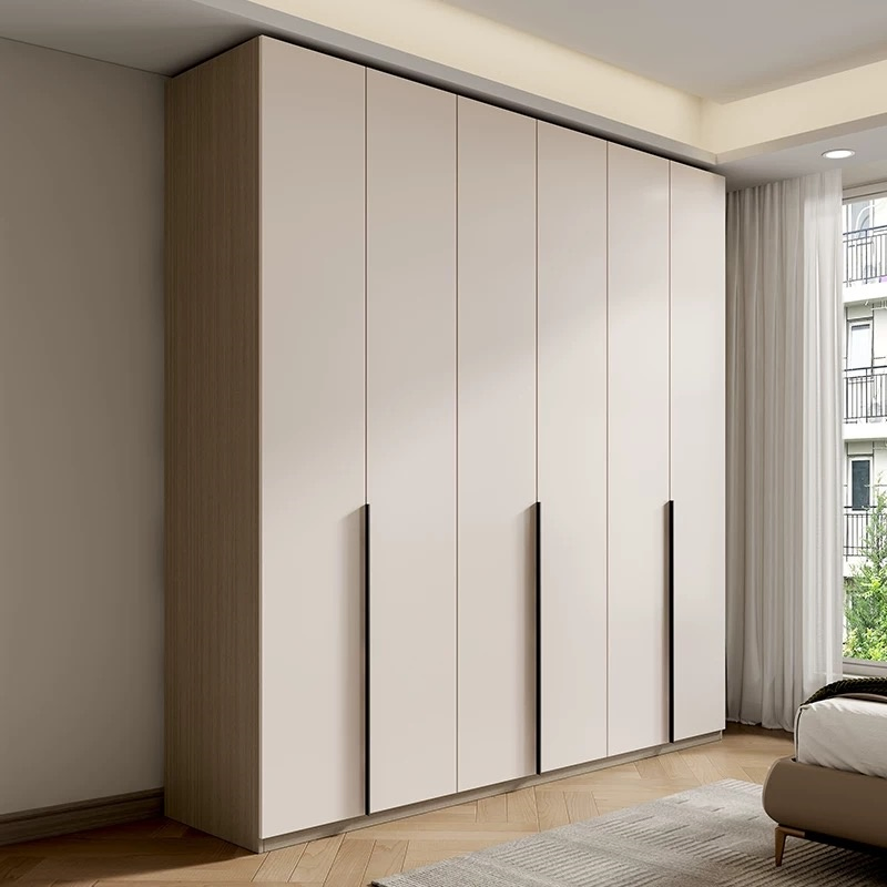 Luxury Modern Home Hotel Bedroom Furniture 6 Hinged Doors Wardrobe