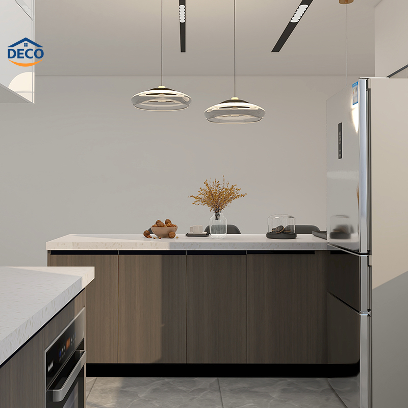 Luxury Design PVC Modern Modular Kitchen Furniture Home Furniture Custom Kitchen Units for Sale