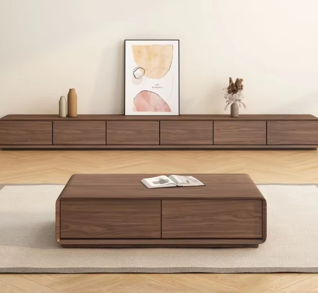 Modern Design Solid Wood Modular Living Room Cabinet Stand TV Cabinet Home Craft Storage Unit TV Cabinet