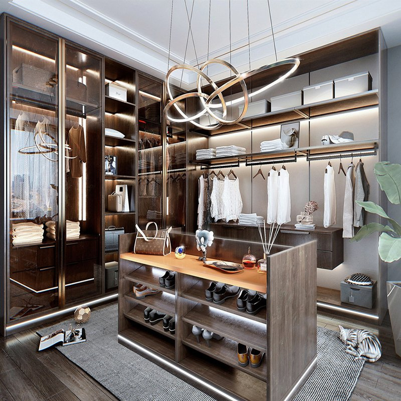 Custom Closet Planner Aberto Modern Hinge Sliding Glass Door Built in Children's Wardrobe Closet Organizing Systems