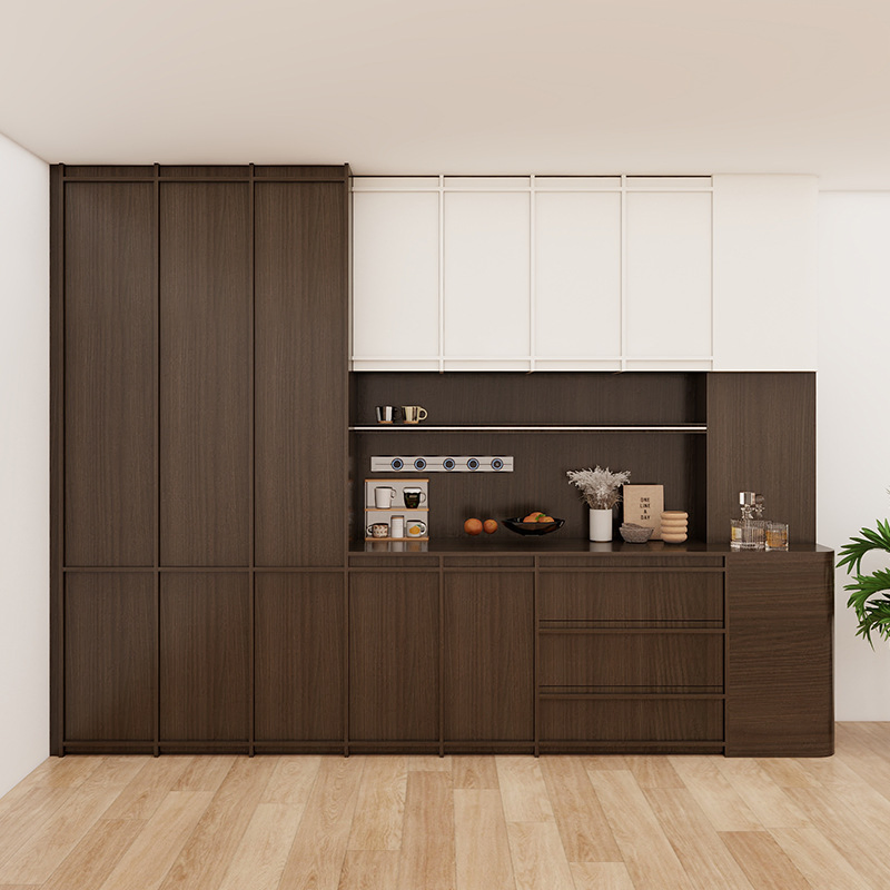 Solid Wood Shaker Style Pull-out Pantry Home Furniture Kitchen Cabinets Units
