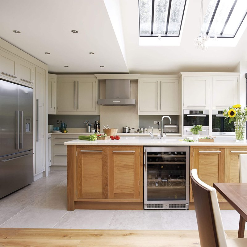 European Style 3D/4D Design Kitchen Cabinets with Aluminum Frame Glass Design Kitchen Cabinet