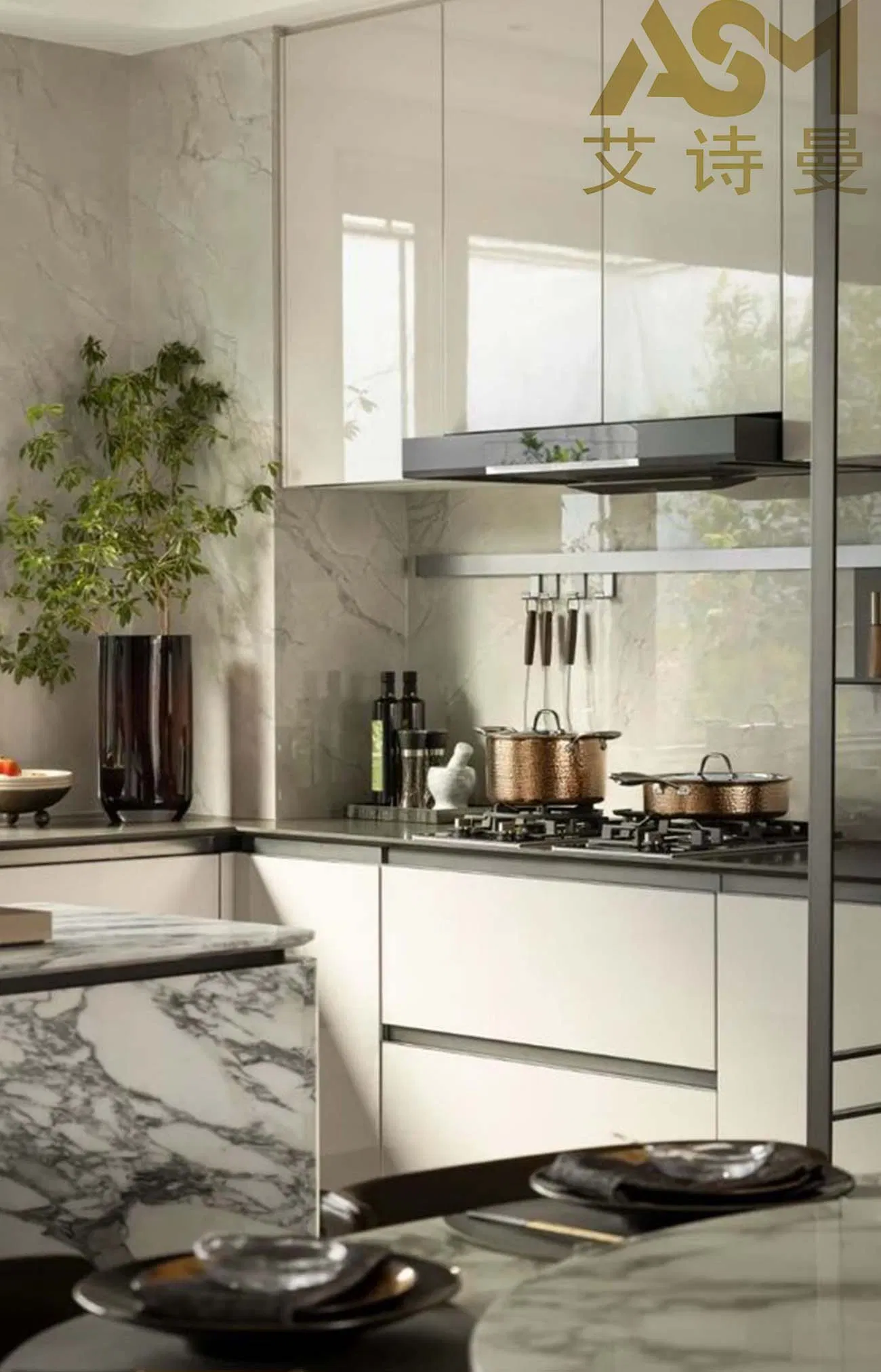 Stylish Kitchen Cabinet System for Contemporary Homes