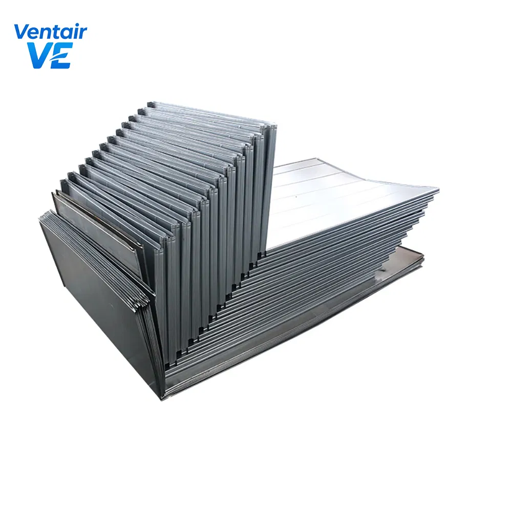 Galvanized Steel L Shaped Rectangular Air Duct Interior