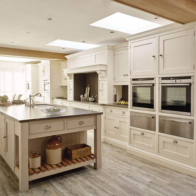 European Style 3D/4D Design Kitchen Cabinets with Aluminum Frame Glass Design Kitchen Cabinet