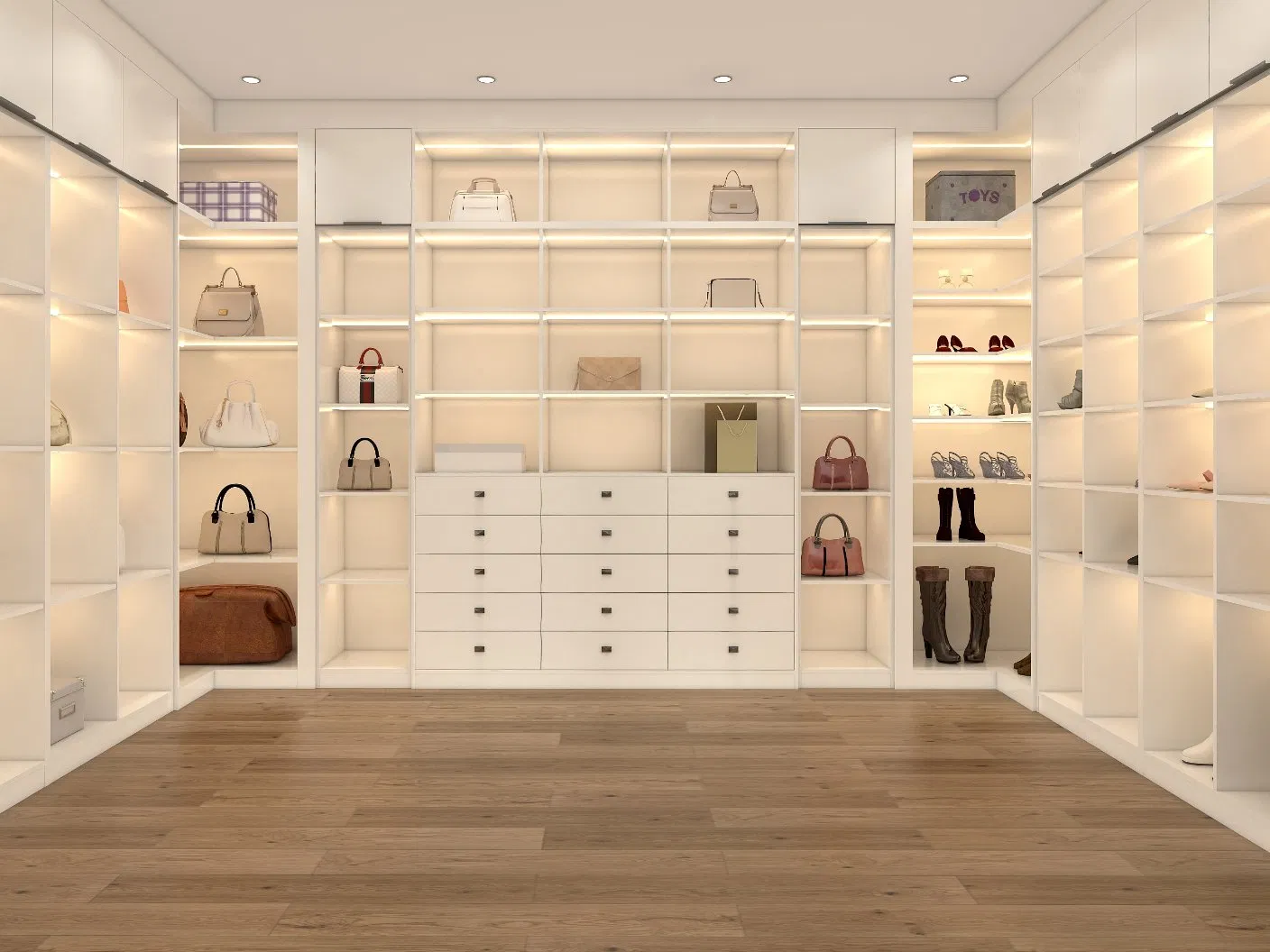 Modern Bedroom Furniture L Shape Locker Luxury Aluminum Frame Glass Door Large Hinged Wardrobe