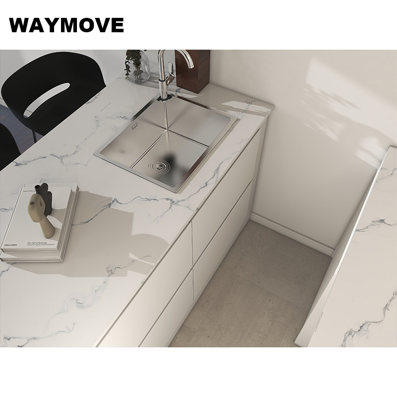 Premium PVC Coated Kitchen Cabinets with Waterproof Aluminum Frame