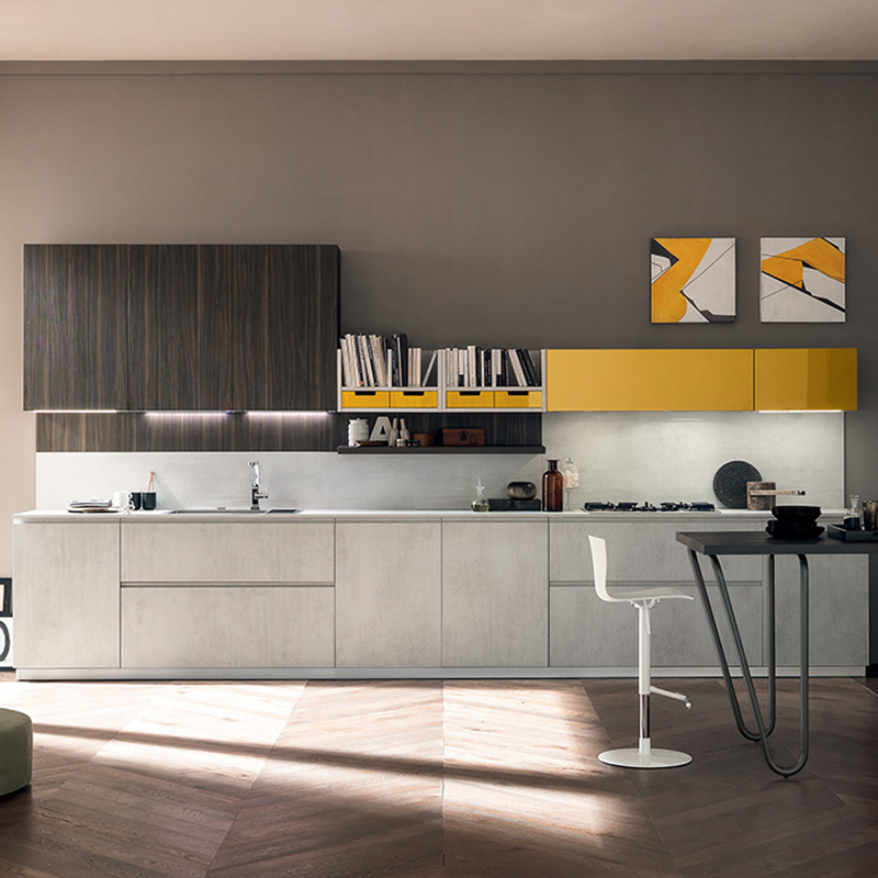 Professional Design Sample Modern Acrylic Sheets Finish Handleless Cupboard Furnitureflat Pack Kitchen Cabinets-Discount