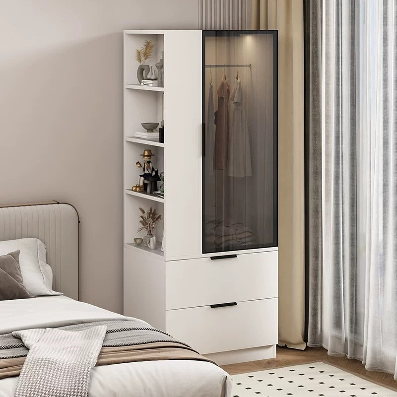 Luxury Modern Home Hotel Bedroom Furniture 6 Hinged Doors Wardrobe