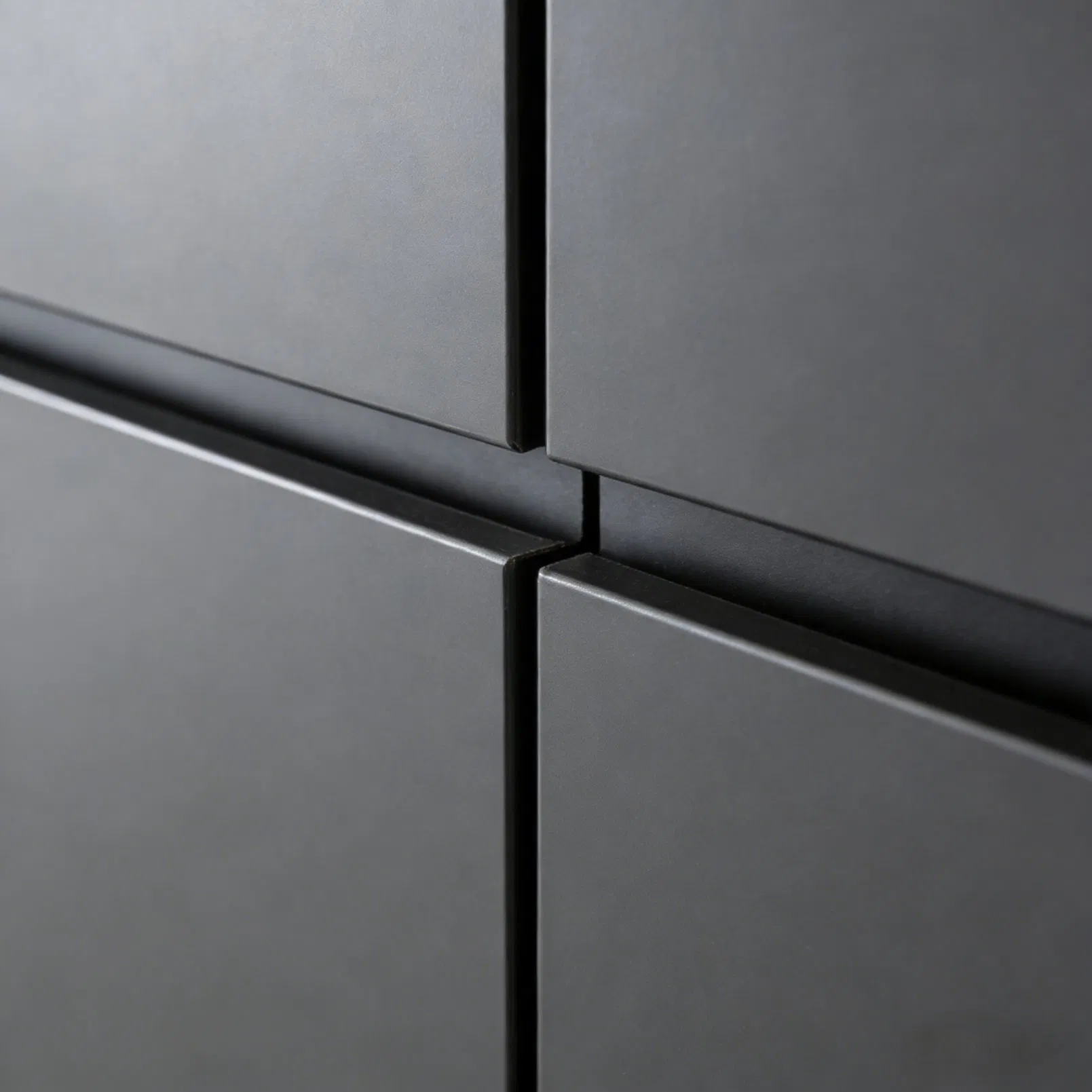 Custom Melamine Kitchen Cabinet System with Matte Finish Options