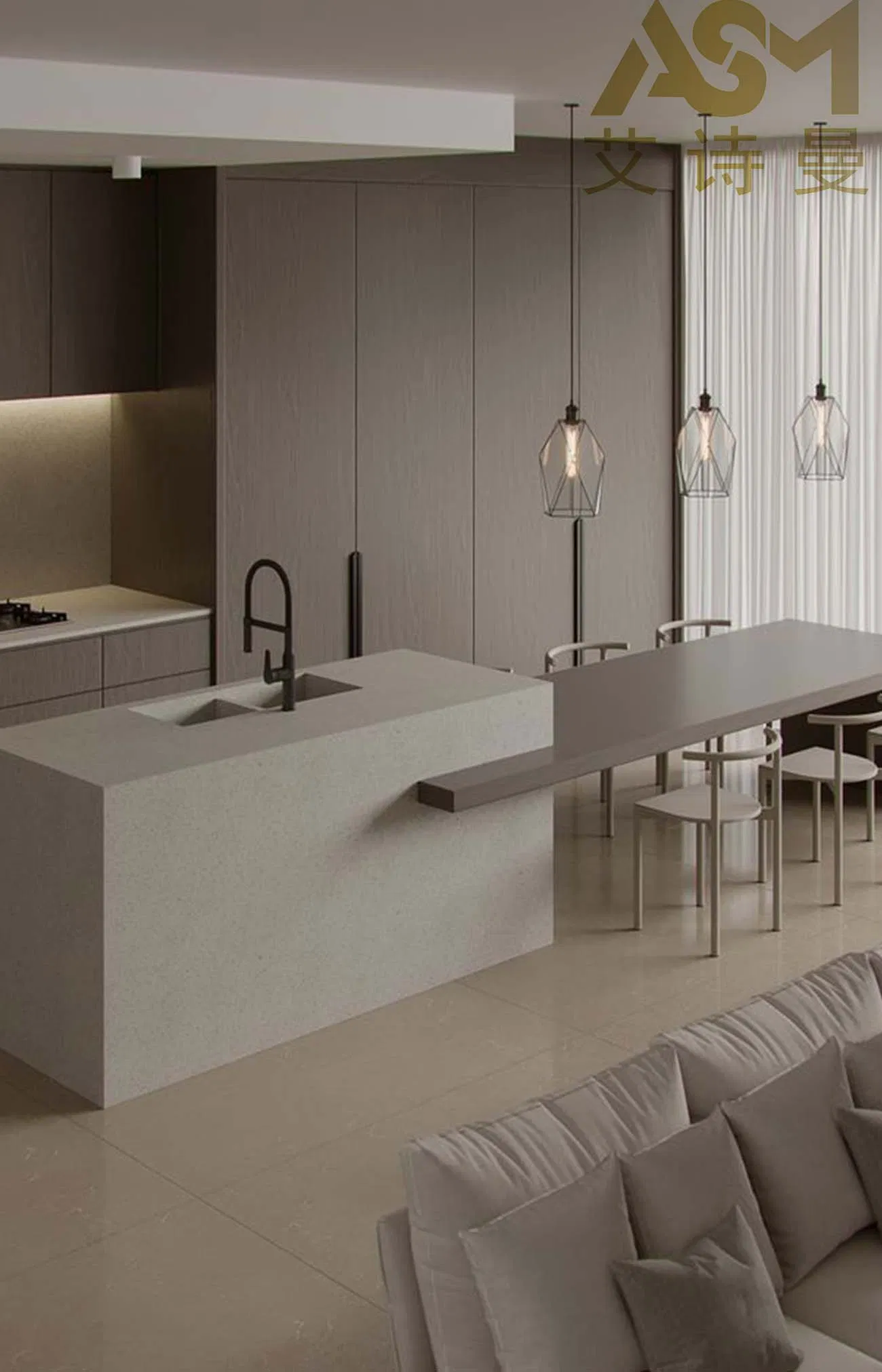 Modular Cabinet System for Flexible Kitchen Setup