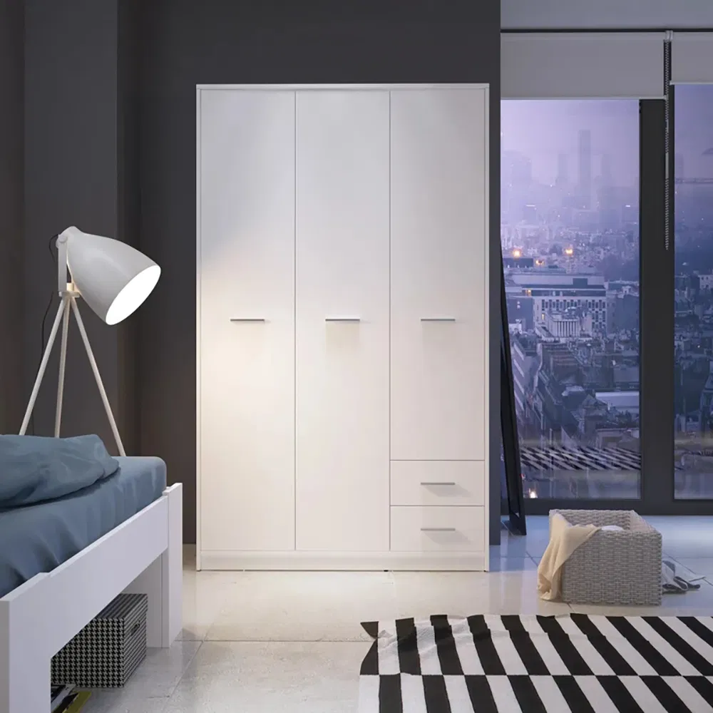 High Quality Wooden Hinged Door Wardrobe Bedroom Home Furniture Wholesale Wardrobes for Children Bedrooms