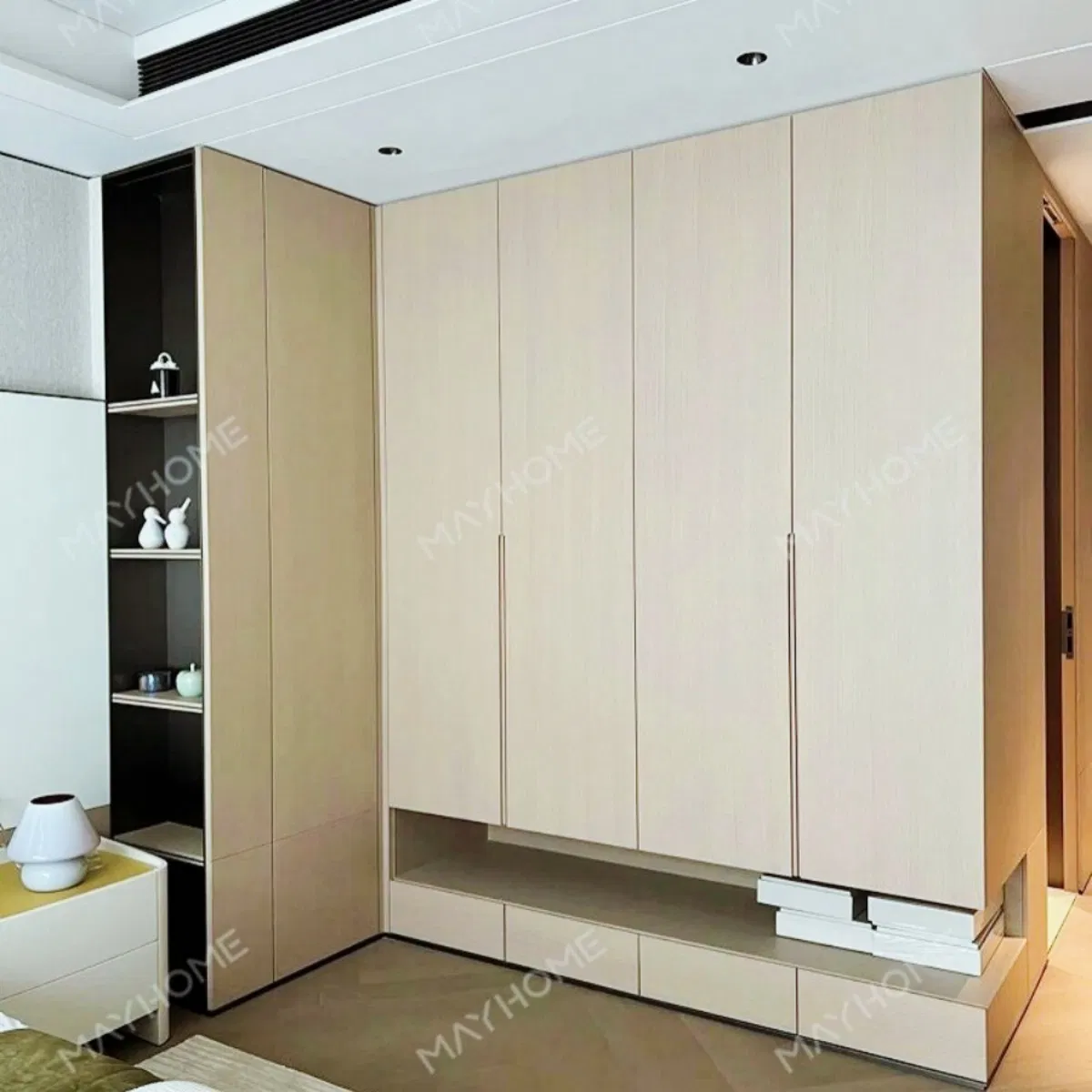 UV Protection CNC Processed Soft-Close Doors Chemical Free Bedroom Closet System with Factory Price