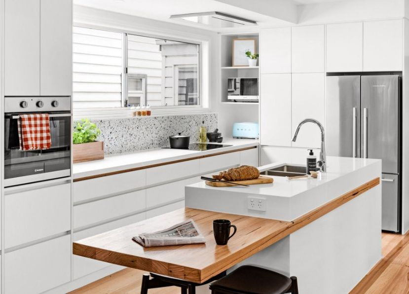 Australian Design Handleless Kitchen Joinery with L-Shape Units Kitchen Cabinets