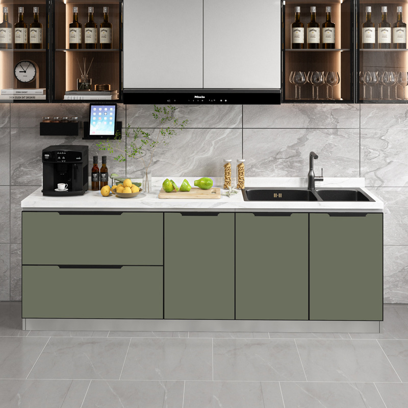 Solid Wood Shaker Style Pull-out Pantry Home Furniture Kitchen Cabinets Units