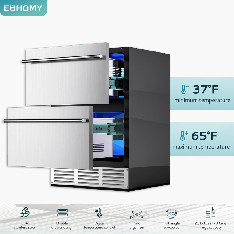 Elegant Silver Dual-Drawer Storage Solution for Any Room