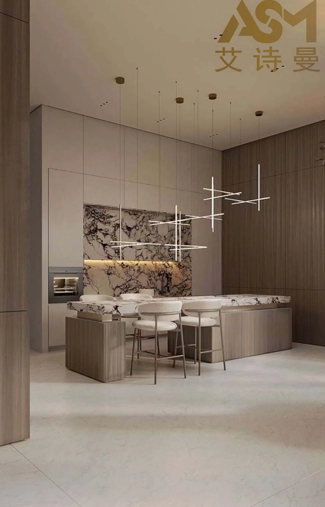 Modern Cabinet System for Flexible Kitchen Layout