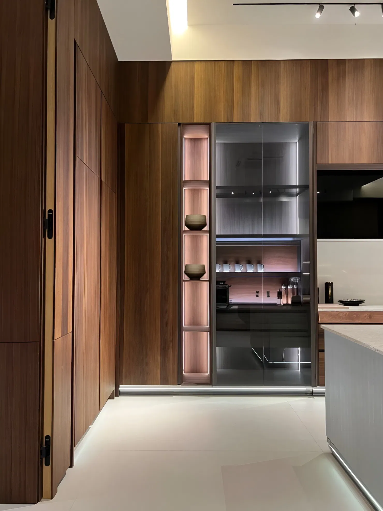High Gloss Lacquer Modern Design Aluminium Stainless Steel From China Kitchen Wall Cabinet