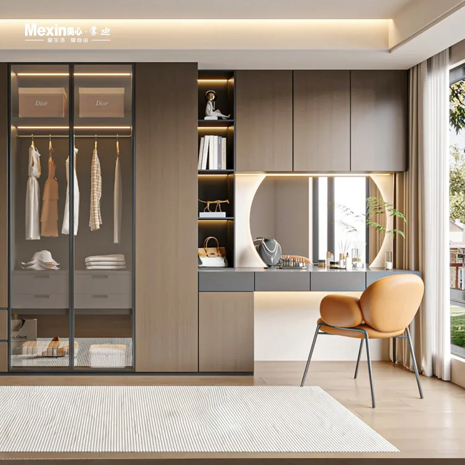 Mexin Wholesale Customized Storage Cabinet Modern Style White Color Matte Lacquer Finish Luxury Noble Kitchen Cabinets Kitchen Furniture