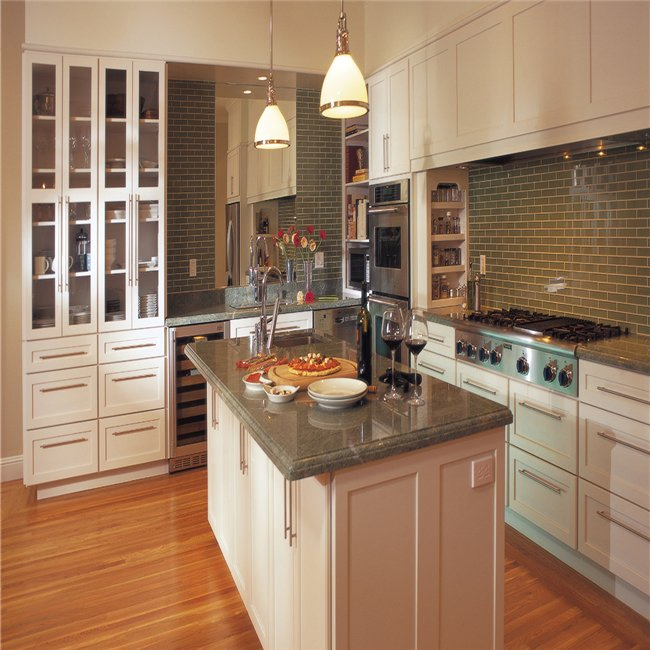 L Shaped Hanging System Storage Wooden Set Modular Kitchen Cabinets