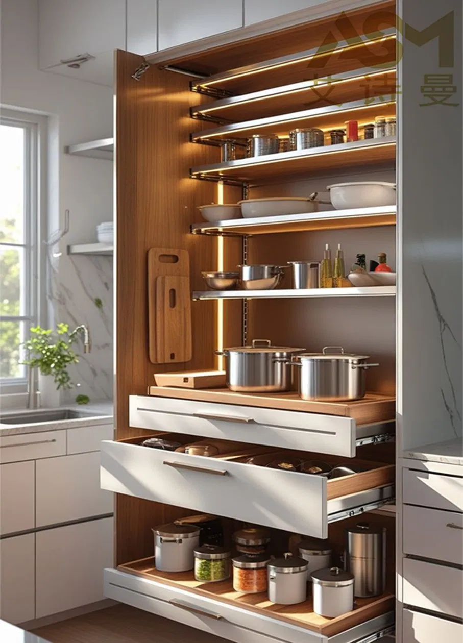 Flexible Kitchen Cabinet System for Dynamic Spaces