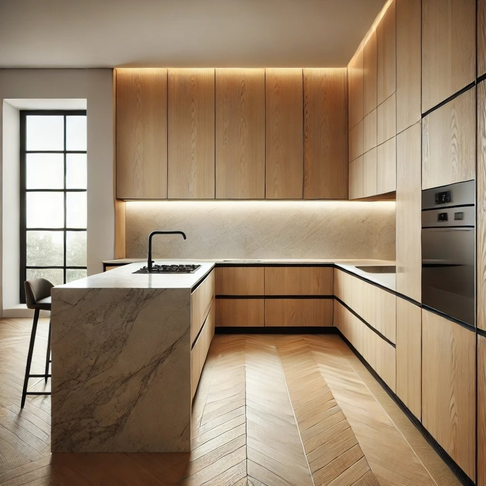 Matte Finish Kitchen Cabinets Stylish Storage System for Modern Home Kitchen Decoration