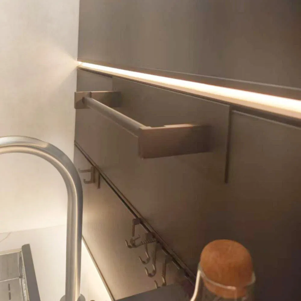 No Scratches Good Surface Treatment Wall-Mounted Modular Kitchen Track-Mounted Storage System