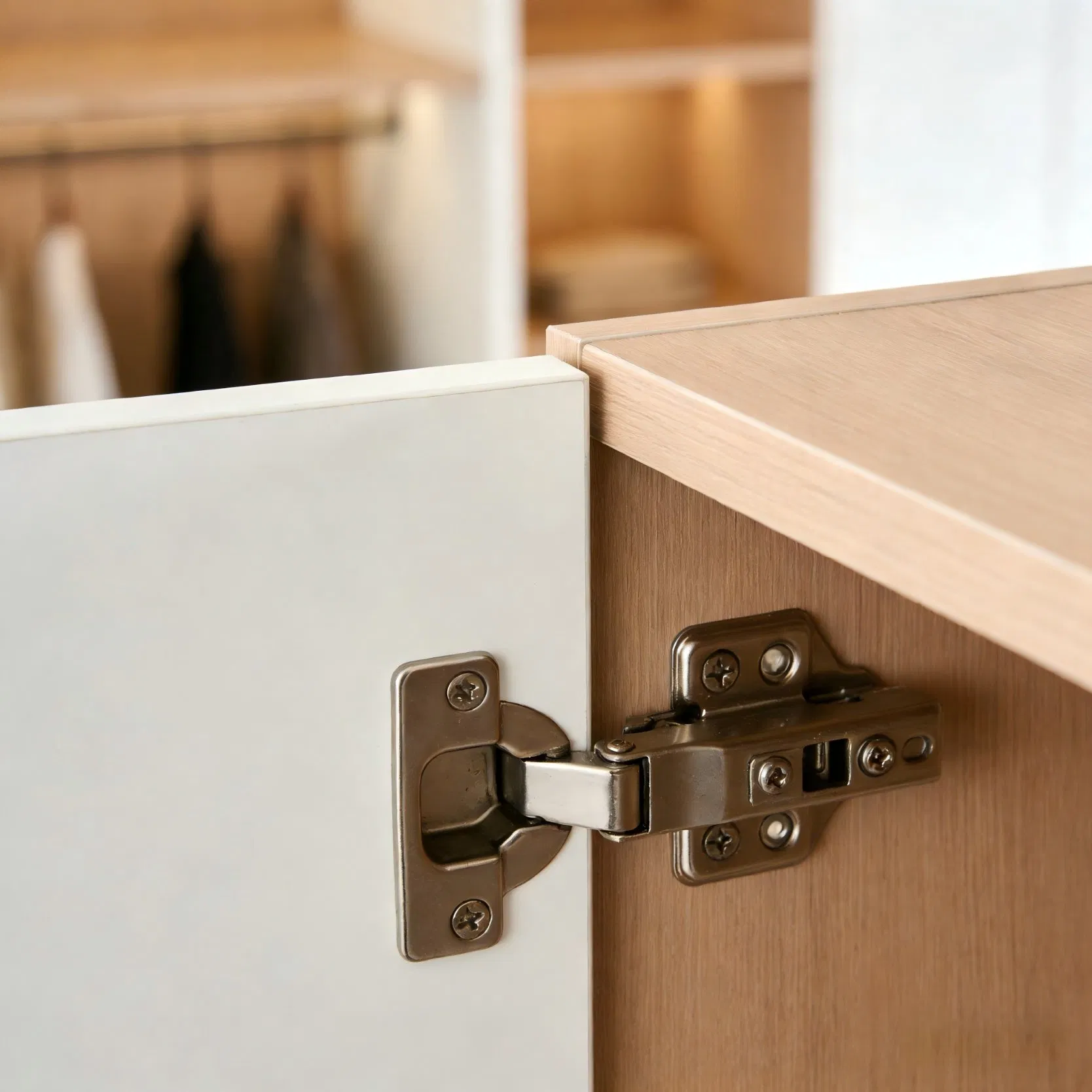 Custom Built-in Wardrobe System for Bedroom with Modular Storage Design