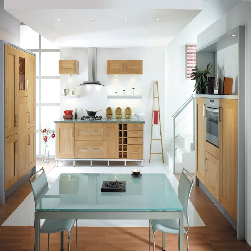 Kitchen Cabinet Glossy Finish Corner Cabinet Unit