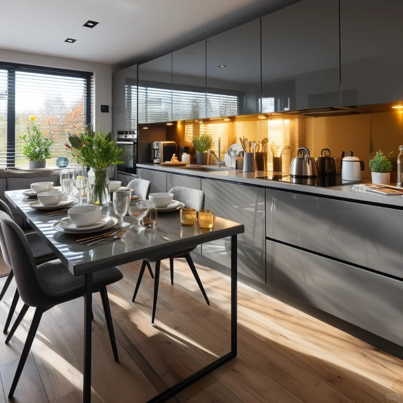 Kitchen Cabinets High Gloss Modern Style Kitchen Cabinet Designs Solid Wood Mueble Para Cocina House Design