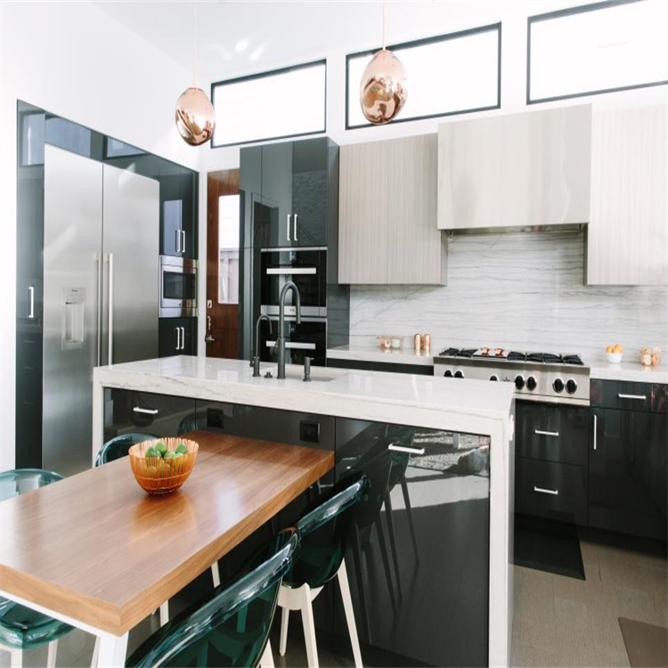 Custom White Painting High Gloss Lacquer Shaker Modern Kitchen Cabinet